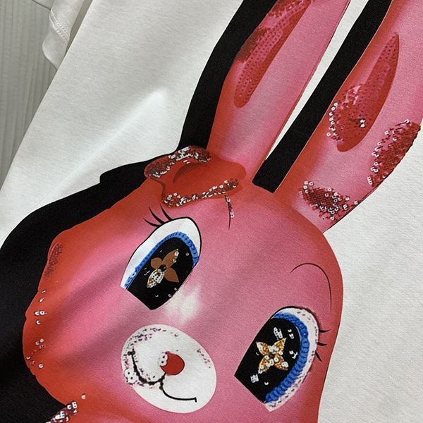 【遊び心あふれる☆】ルイヴィトン スパンコールウサギTシャツ偽物 1AFTRW
